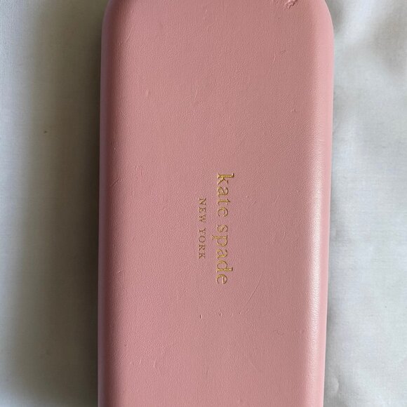 Genuine Authentic Kate Spade Hard Clamshell Eyeglasses Case - Pink Green, Women - Picture 4 of 6